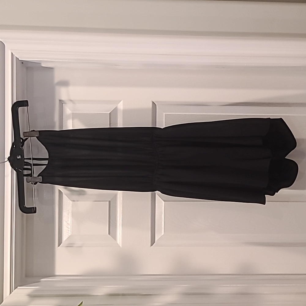 Backless Black Sheer Romper